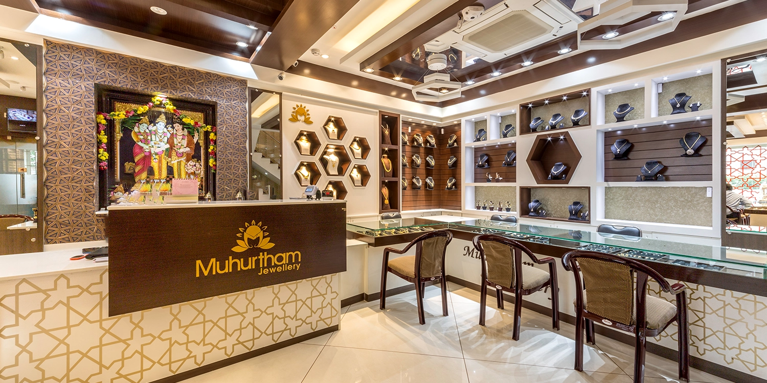 Well-planned jewellery store architecture with clear layouts and refined brand-focused design.
